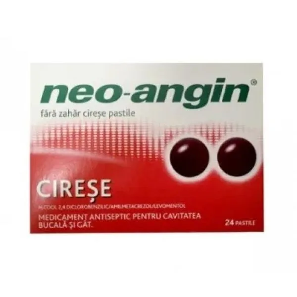Neo-Angin fara zahar cirese, Divapharma | 24 pastile M.C.M. KLOSTERFRAU V — preț și oferte