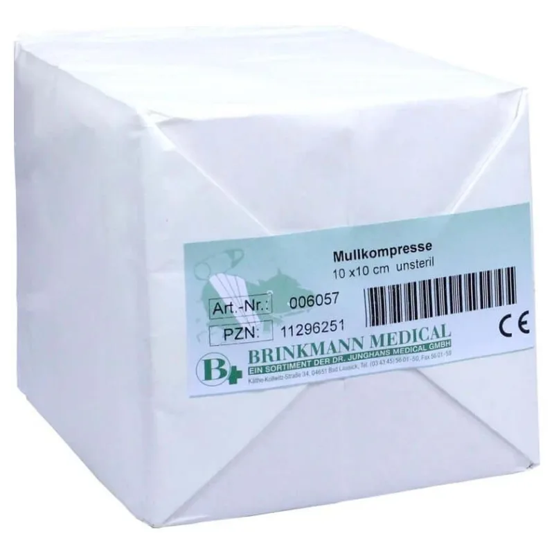 Comprese de tifon 10x10 cm nesterile 8 ori 100 buc. — preț și oferte