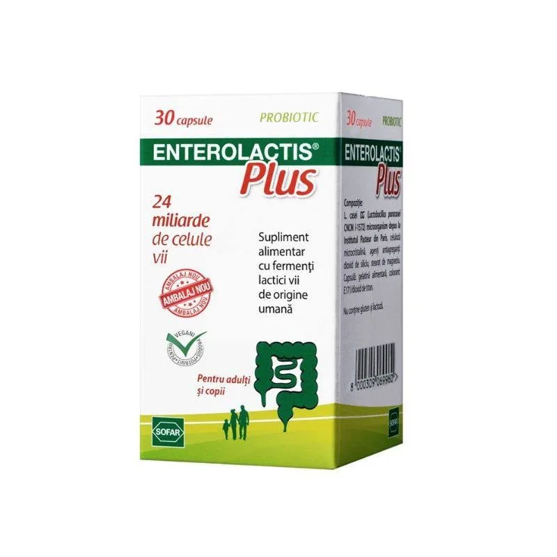 Enterolactis Plus 24 miliarde, 30 capsule ALFASIGMA — preț și oferte