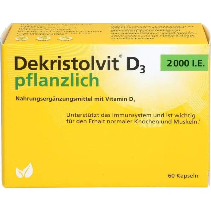 DEKRISTOLVIT D3 2000 U.I. capsule vegetale 60 Capsule — preț și oferte