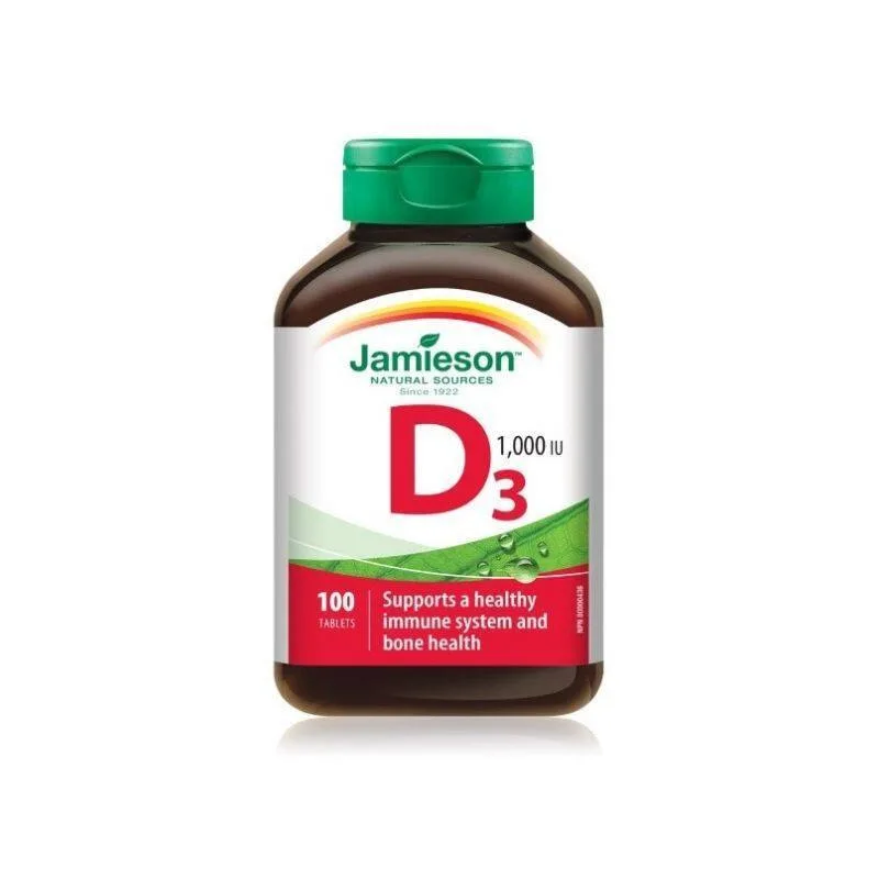 Jamieson Vitamina D3 1000 UI, 100 tablete — preț și oferte