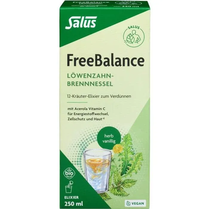 FREEBALANCE Elixir organic de păpădie și urzică 250 ml — preț și oferte