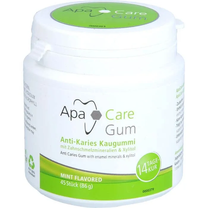 APACARE Gumă de mestecat anti-cari 45 buc. — preț și oferte