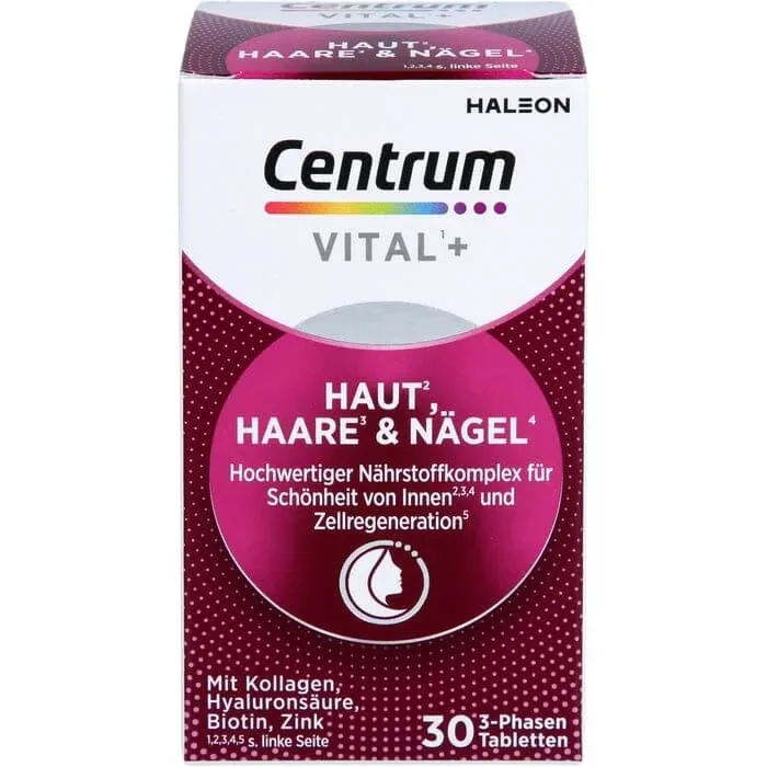 CENTRUM Vital+ Skin Hair & Nails Tablete 30 Capsule — preț și oferte