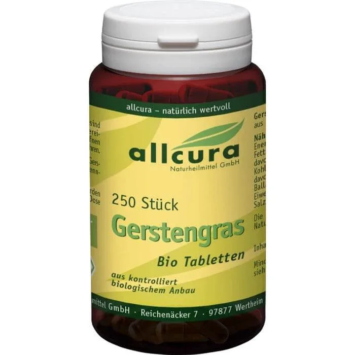 BARLEY GRASS TABLETS Organic 250 buc. — preț și oferte