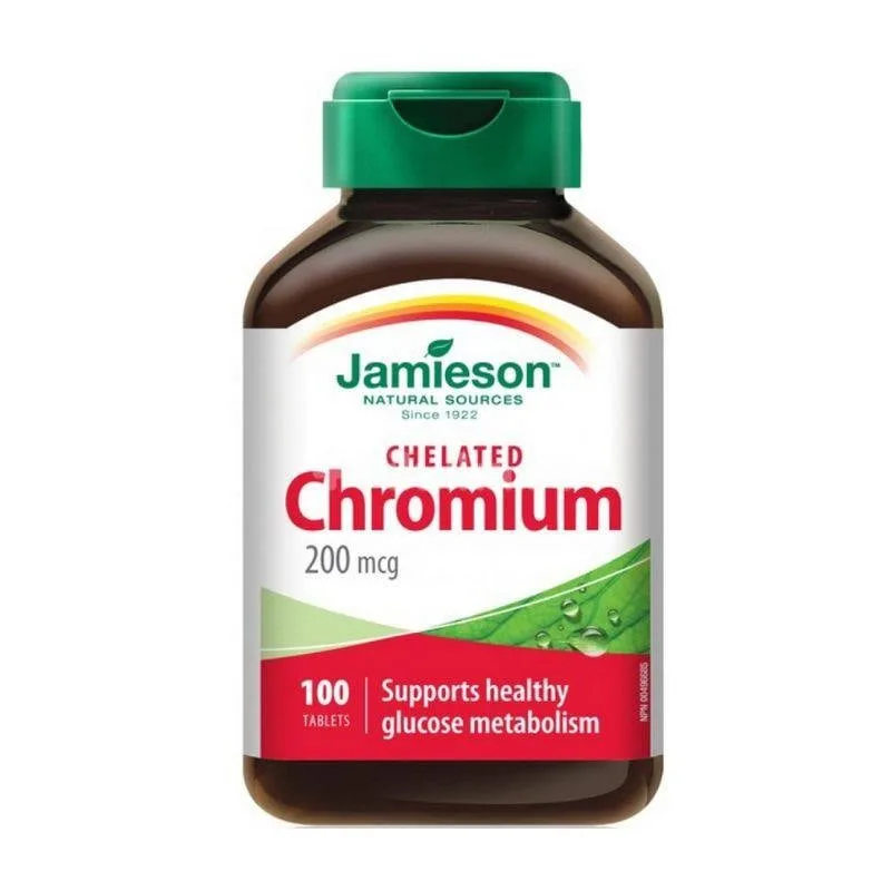 Jamieson Crom chelat 200 mg, 100 comprimate — preț și oferte