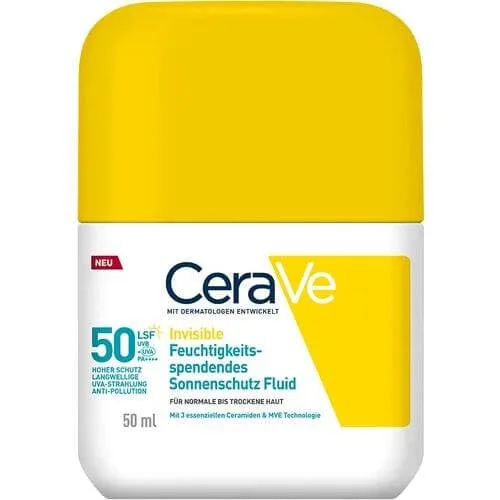 CERAVE Sun Protection Fluid Invisi.moisturising SPF 50 ml — preț și oferte