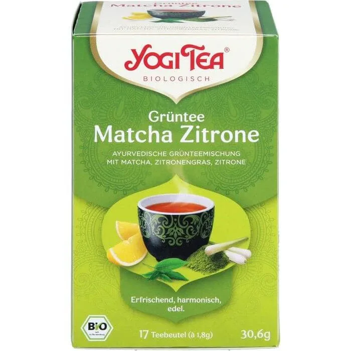 YOGI TEA Ceai verde Matcha Lemon Organic Filtru sac 30,6 g — preț și oferte