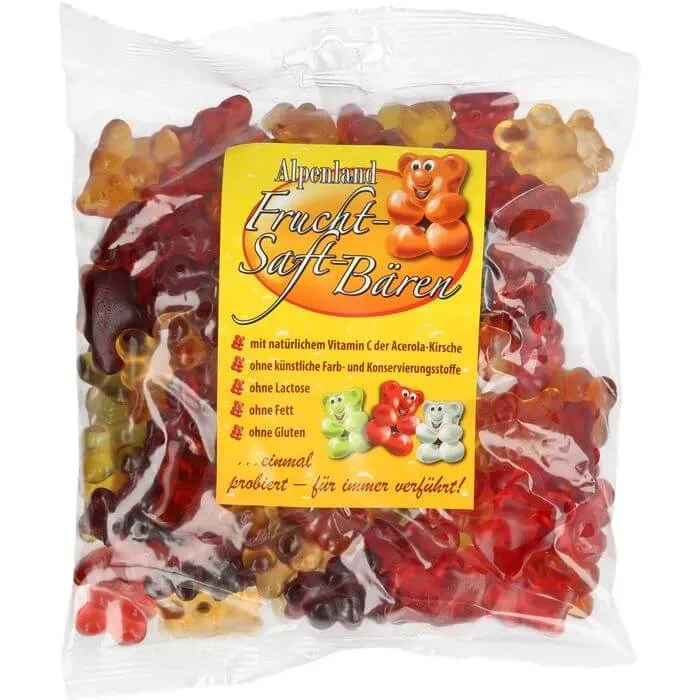 SUC DE FRUCTE Ursuleți mari Alpenland 500 g — preț și oferte