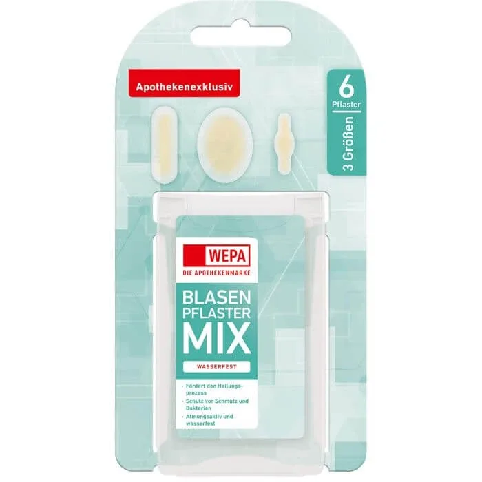 WEPA Plasturi pentru bășici Mix 3 dimensiuni 6 buc. — preț și oferte