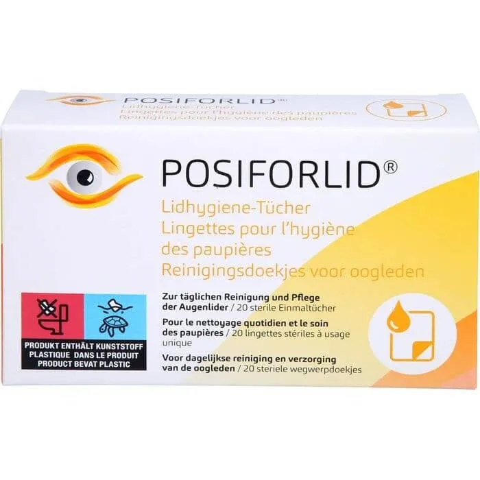 POSIFORLID Șervețele igienice pentru pleoape 20 buc. — preț și oferte