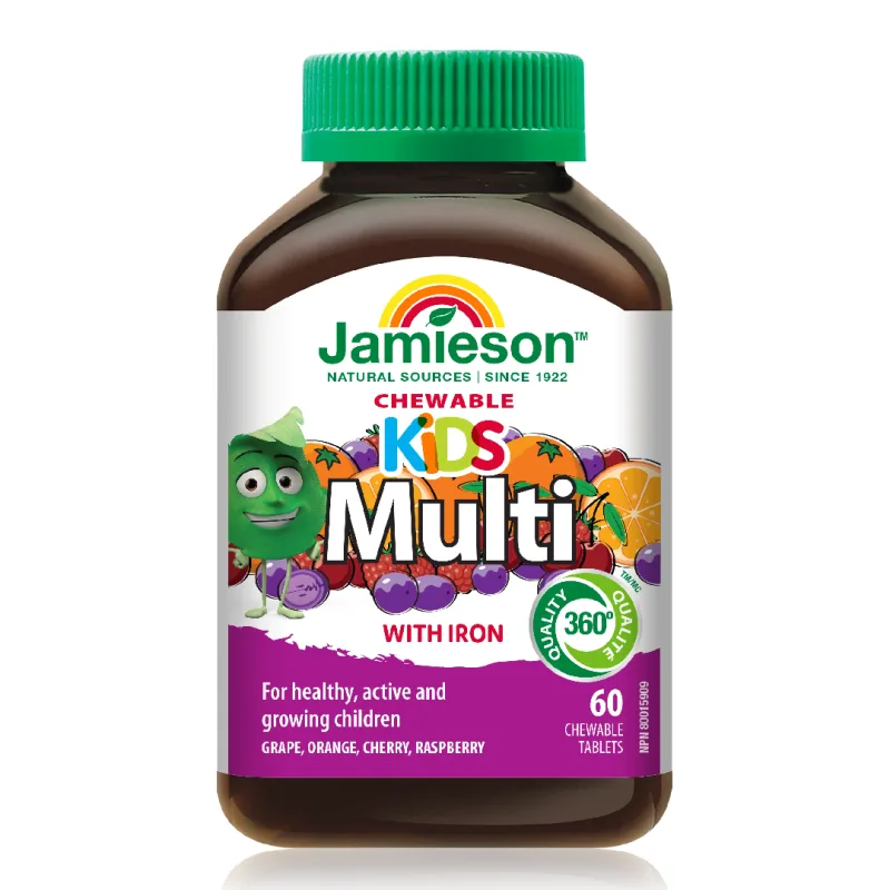 Multi Kid cu fier, 60 tablete masticabile, Jamieson — preț și oferte