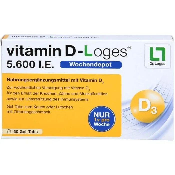 VITAMINA D-LOGES 5.600 I.E. depozit săptămânal comprimate masticabile 30 buc. — preț și oferte