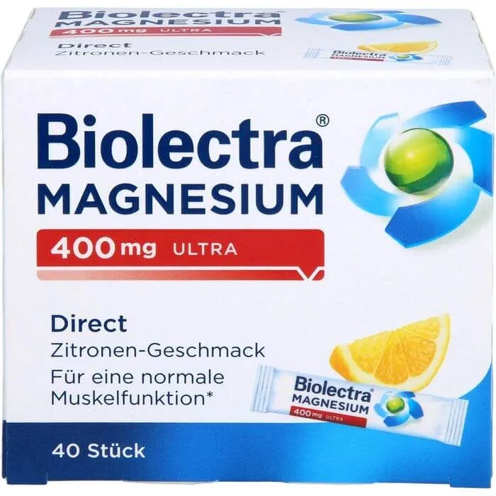 BIOLECTRA Magneziu 400 mg ultra Direct Lemon 40 Capsule — preț și oferte