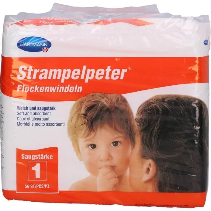 STRAMPELPETER fluff scutece absorbție 1 56 buc. — preț și oferte