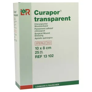 Curapor pansament transparent 10 x 8 cm steril 25 buc