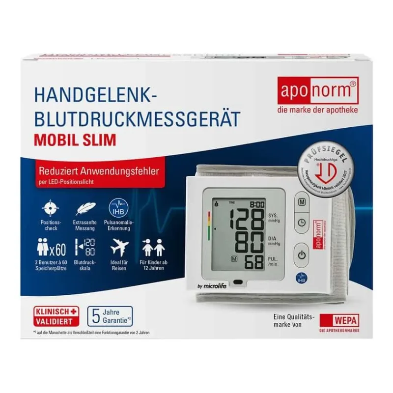 aponorm Mobil Slim Tensiometru pentru încheietura mâinii 1 buc — preț și oferte