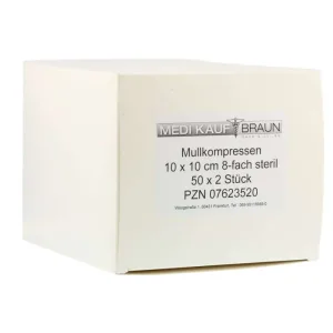 Comprese de tifon 10x10 cm sterile 50X2 buc
