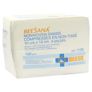 Comprese nețesute nesterile 10x10 cm 4-fold 100 buc.