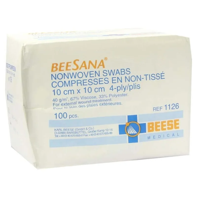 Comprese nețesute nesterile 10x10 cm 4-fold 100 buc. — preț și oferte