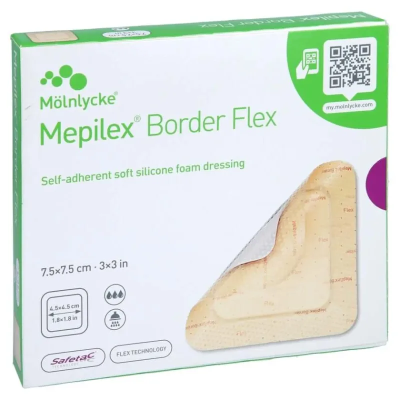 Pansament din spumă adezivă Mepilex Border Flex 7,5x 5 buc. — preț și oferte