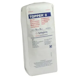 Topper 8 Comprese 5x5 cm nesterile 100 buc.