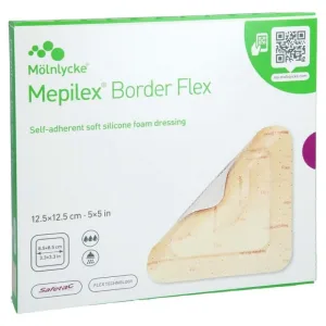 Pansament din spumă adezivă Mepilex Border Flex 12,5x12,5 cm 5 buc.