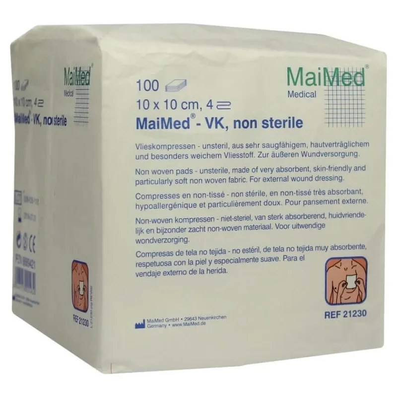 Comprese nețesute MaiMed 10 x 10 cm 4 ori nesterile 100 buc. — preț și oferte