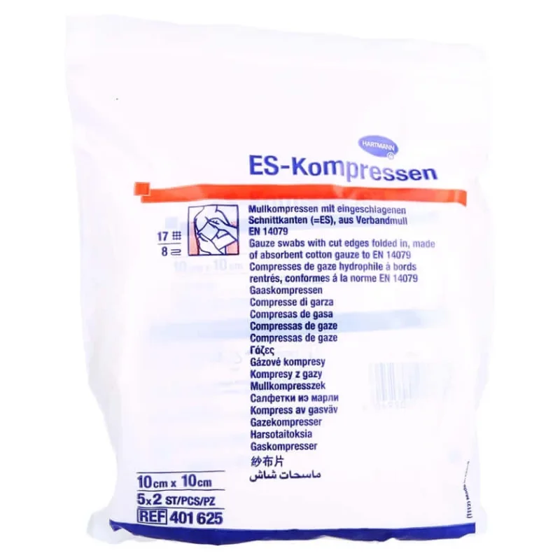Es-comprese sterile 10x10 cm 8 fold 5X2 buc — preț și oferte