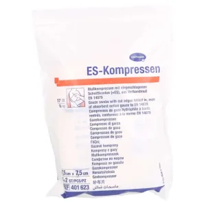 Es-comprese sterile 7,5x7,5 cm 8 fold 5X2 buc.