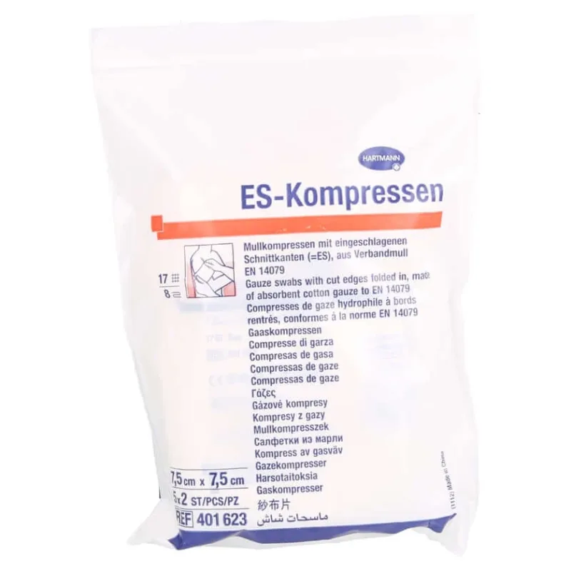 Es-comprese sterile 7,5x7,5 cm 8 fold 5X2 buc. — preț și oferte