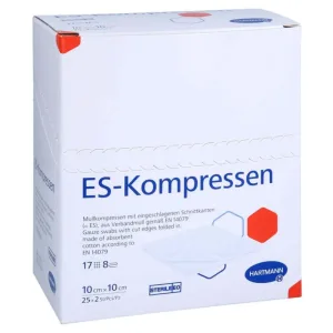 Es Comprese sterile 10x10cm 8 pliuri 25X2 buc.