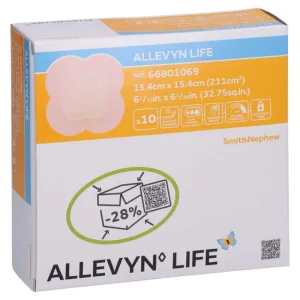 Allevyn Life 15.4x15.4 Cm pansament din spumă de silicon 10 buc