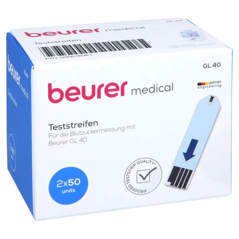 Beurer GL40 benzi de testare a glicemiei 100 buc — preț și oferte