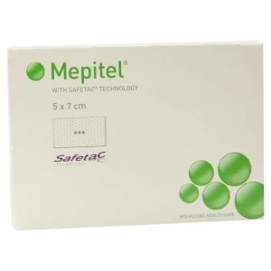 Mepitel silicon plasă bandaj 5x7 cm sterile 5 buc