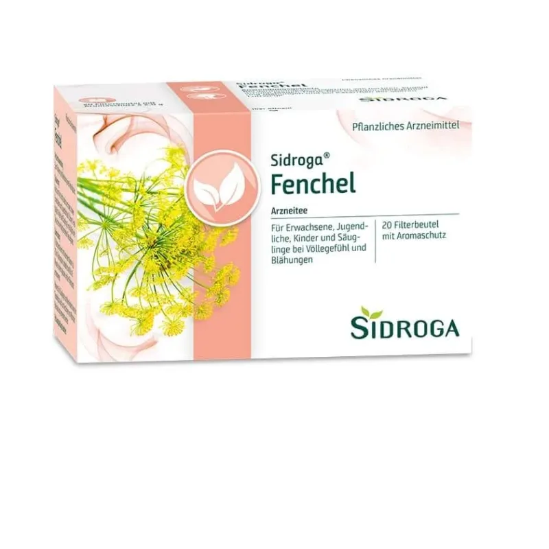 Sidroga Fenicul ceai filtru sac 20X2,0 g — preț și oferte