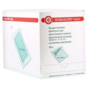 Noba Nobasorb-steril tampoane absorbante, 10 x 20 cm 25 buc.