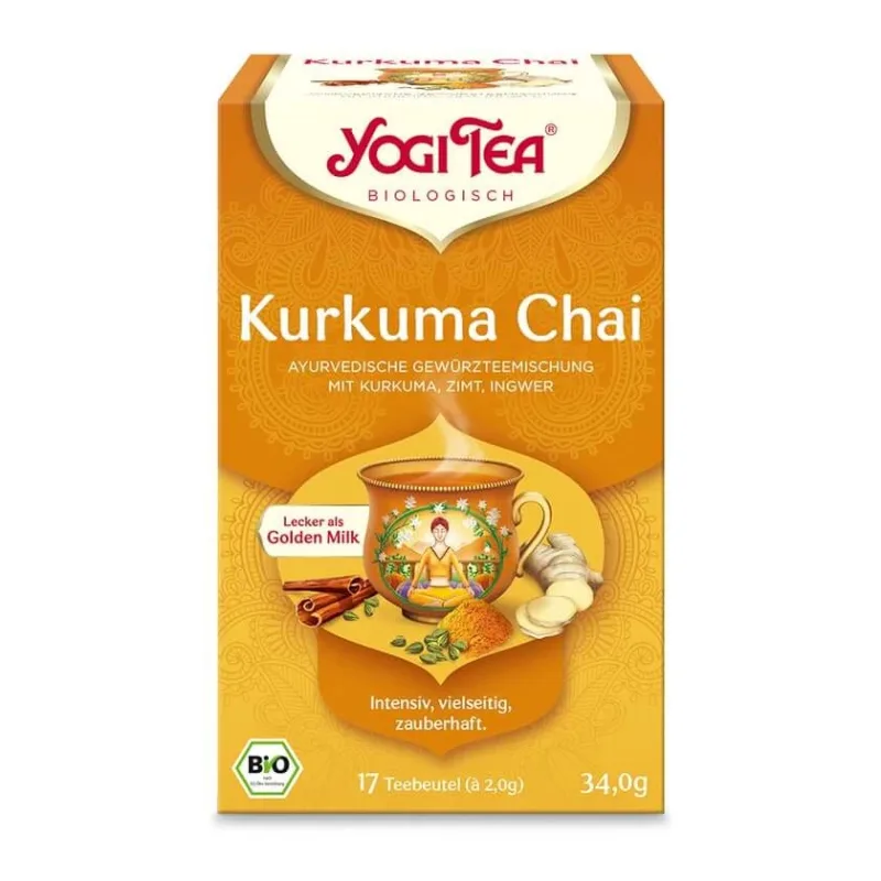 YOGI TEA - Turmeric Chai Organic Spice Tea | 17 x 2g 17X2,0 g — preț și oferte
