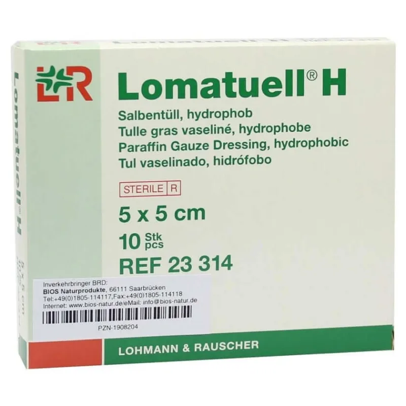 Lomatuell H unguent tul 5x5 cm steril 10 buc. — preț și oferte