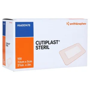 Pansament steril pentru răni Cutiplast 5x7.2 cm 100 buc.