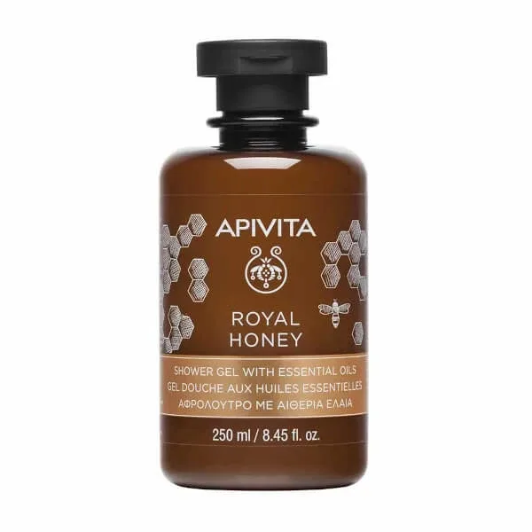 Gel de duș Apivita Royal Honey - Uleiuri esențiale și miere 250ml — preț și oferte