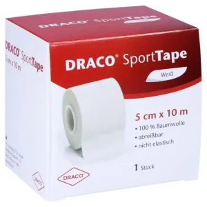 Bandaj cu bandă Draco 5 cmx10 m alb 1 buc