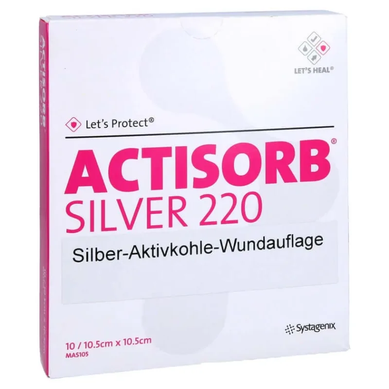 Actisorb 220 Silver 10.5x10.5 cm steril 10 buc. — preț și oferte
