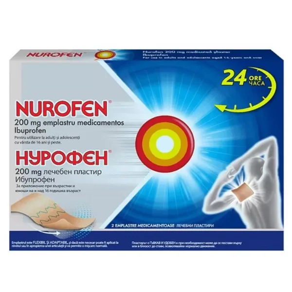 Nurofen 200 mg emplastru medicamentos, Reckitt Benckiser Healthcare | 2 bucati — preț și oferte