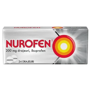 Nurofen 200 mg, Reckitt Benkiser | 24 drajeuri