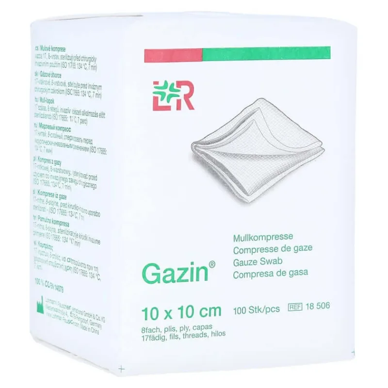 Comprese de tifon Gazin10x10 cm nesterile 8x 100 buc. — preț și oferte