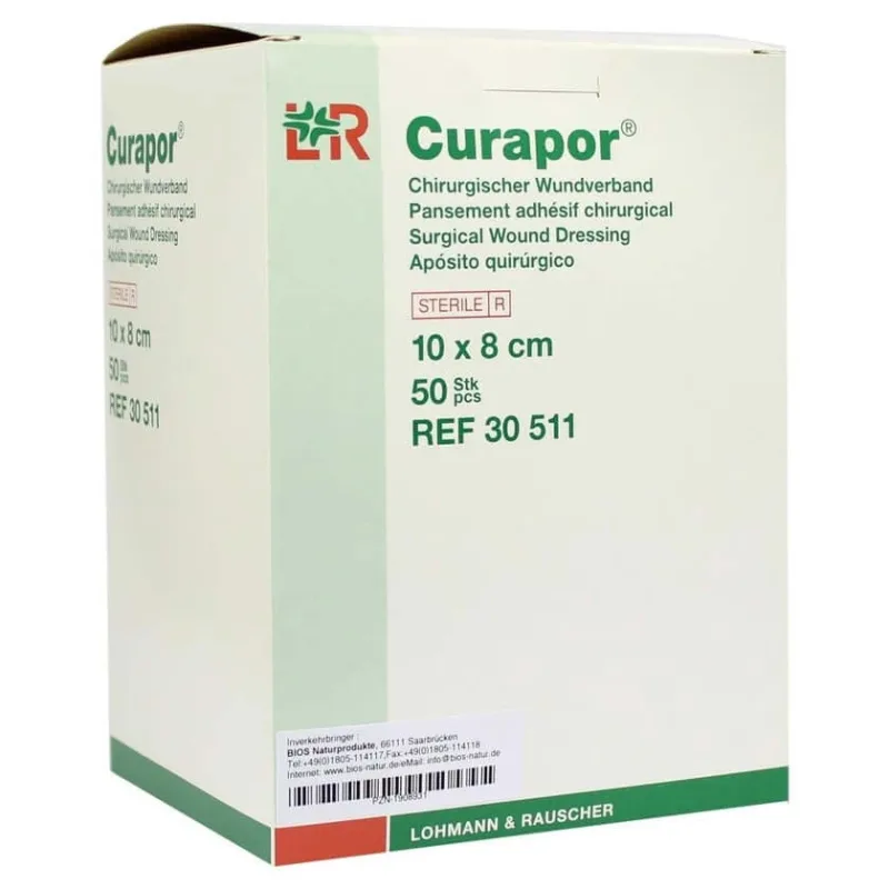 Pansament pentru rană Curapor Steril 8x10 cm 50 buc — preț și oferte