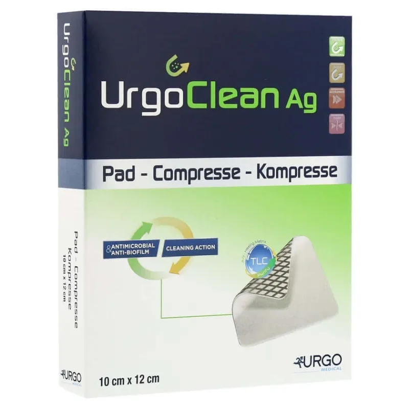 Comprese Urgoclean Ag 10x12 cm sterile 10 buc. — preț și oferte