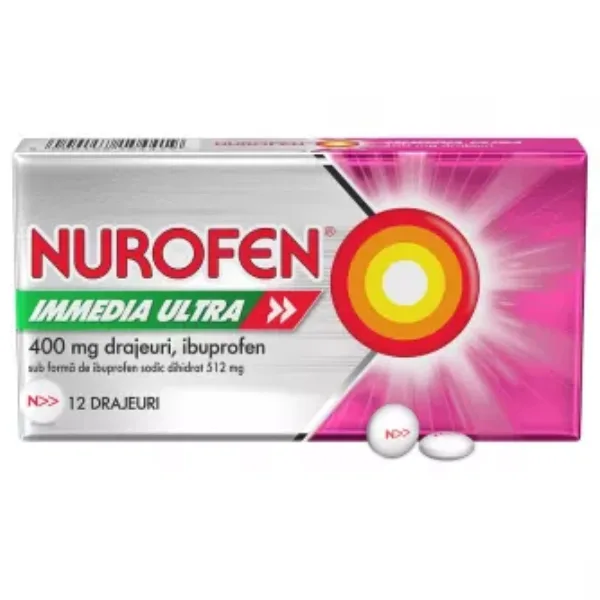 Nurofen Immedia Ultra 400 mg, Reckitt Benckiser | 12 drajeuri — preț și oferte
