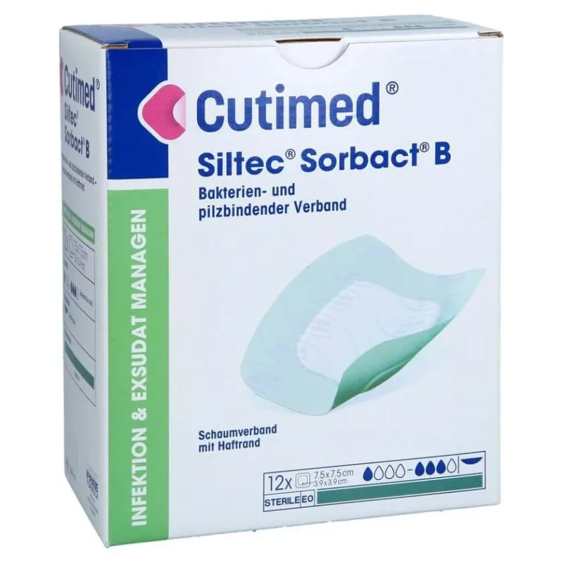 Cutimed Siltec Sorbact B Pu-verb.7,5x7,5 Cm 12 buc. — preț și oferte